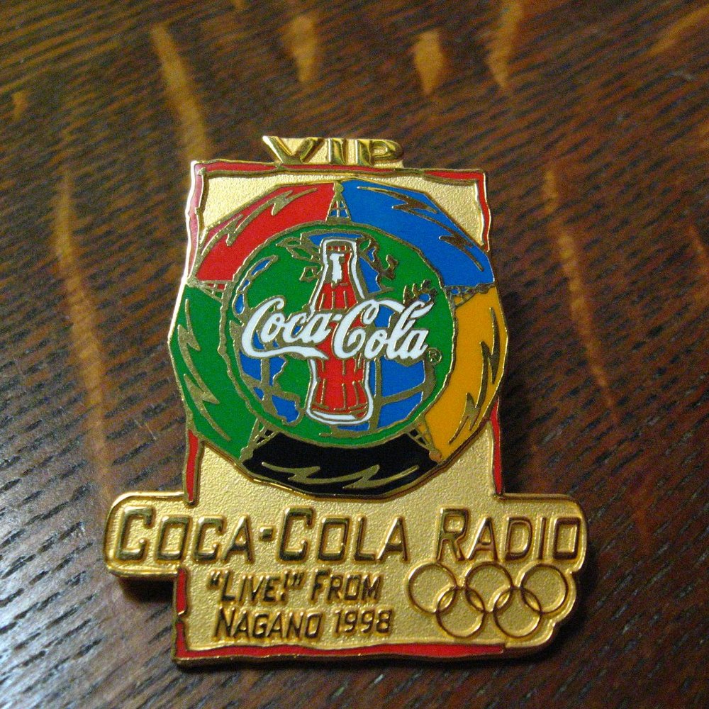 📻 Coca Cola Radio 1998 Olympic Games Pin